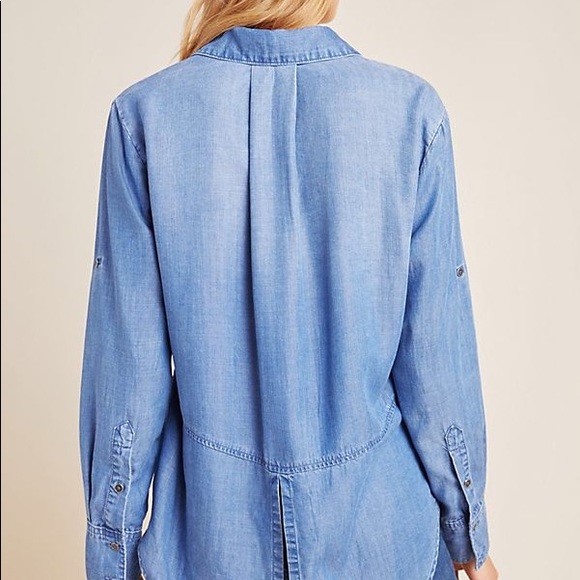 Cloth & Stone Chambray Utility Buttondown - Picture 2 of 6